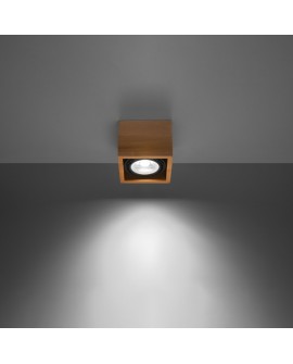 Plafon QUATRO 1 naturalne drewno Sollux SL.0915