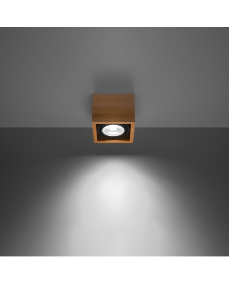 Plafon QUATRO 1 naturalne drewno Sollux SL.0915