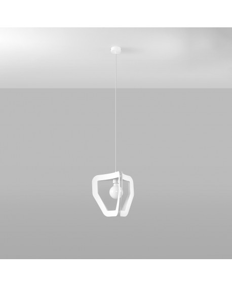 Lampa wisząca TRES biała Sollux SL.0929