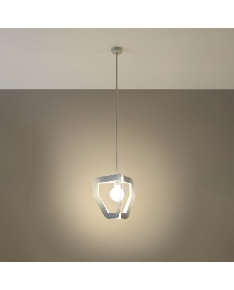Lampa wisząca TRES biała Sollux SL.0929