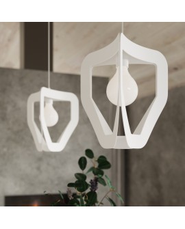 Lampa wisząca TRES biała Sollux SL.0929