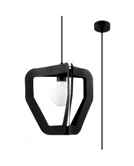 Lampa wisząca TRES czarna Sollux SL.0930