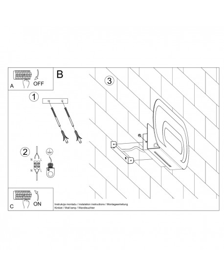 Kinkiet SACCON biały Sollux SL.0931
