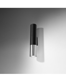 Kinkiet LOOPEZ czarny/chrom Sollux SL.0938