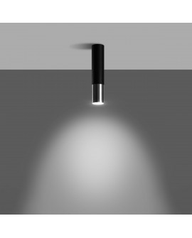 Plafon LOOPEZ czarny/chrom Sollux SL.0939