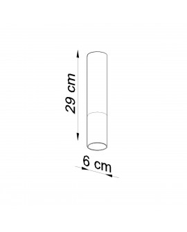 Plafon LOOPEZ czarny/chrom Sollux SL.0939