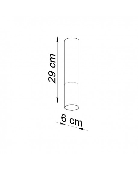 Plafon LOOPEZ czarny/chrom Sollux SL.0939