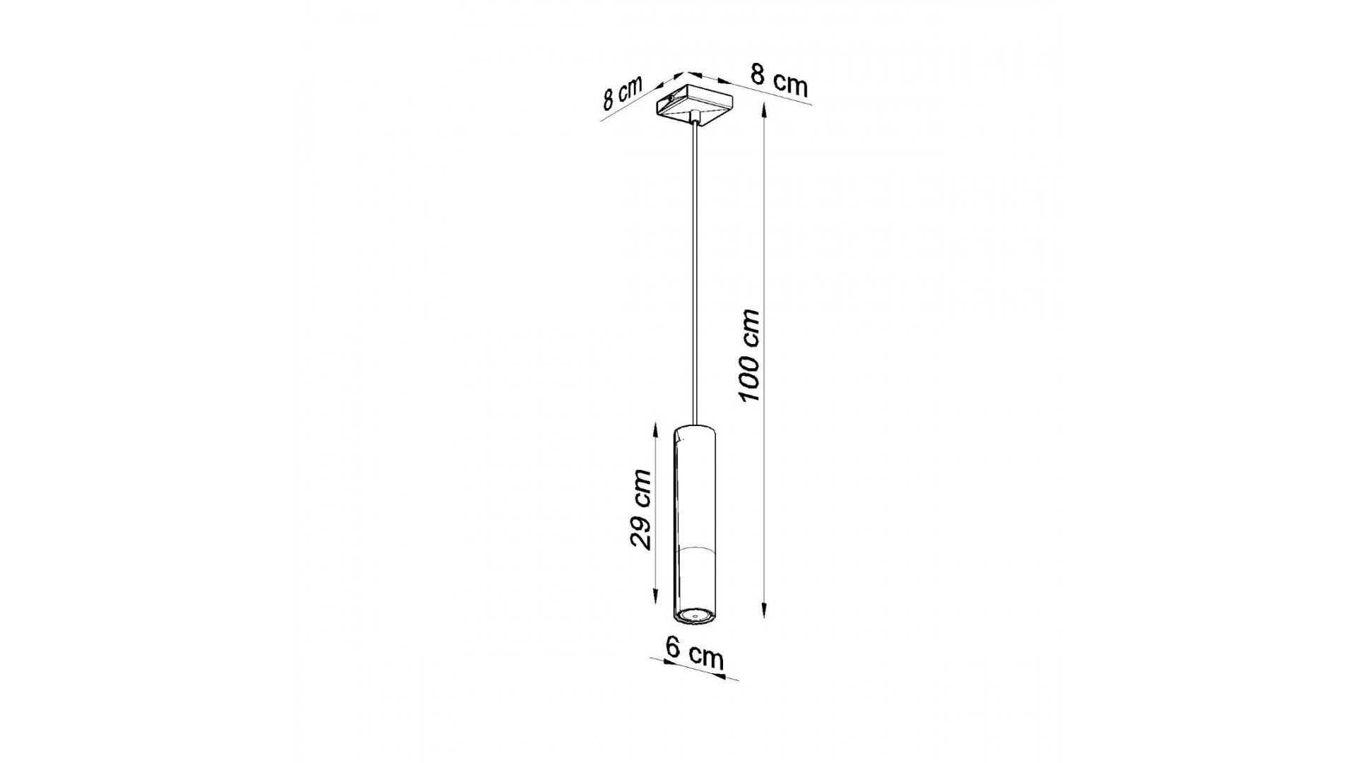 Lampa wisząca LOOPEZ 1 czarny/chrom Sollux SL.0940