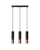 Lampa wisząca LOOPEZ 3L czarny/miedź Sollux SL.0948
