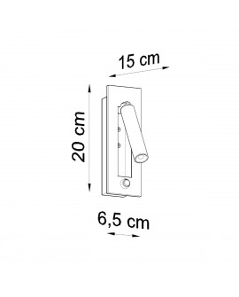 Kinkiet ENIF czarny Sollux SL.0956
