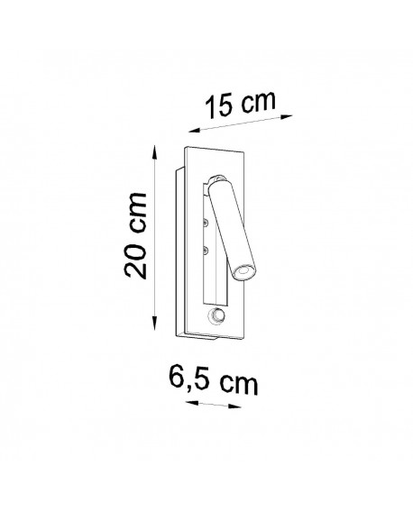 Kinkiet ENIF czarny Sollux SL.0956