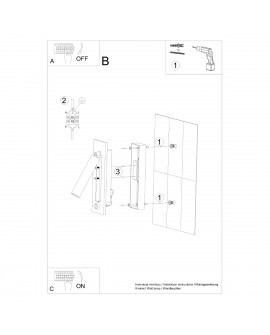Kinkiet ENIF czarny Sollux SL.0956