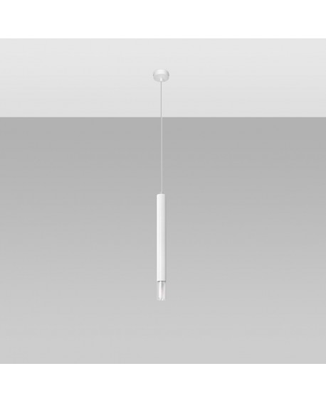 Lampa wisząca WEZYR 1 biała Sollux SL.0957
