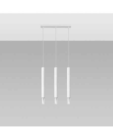 Lampa wisząca WEZYR 3 biała Sollux SL.0959