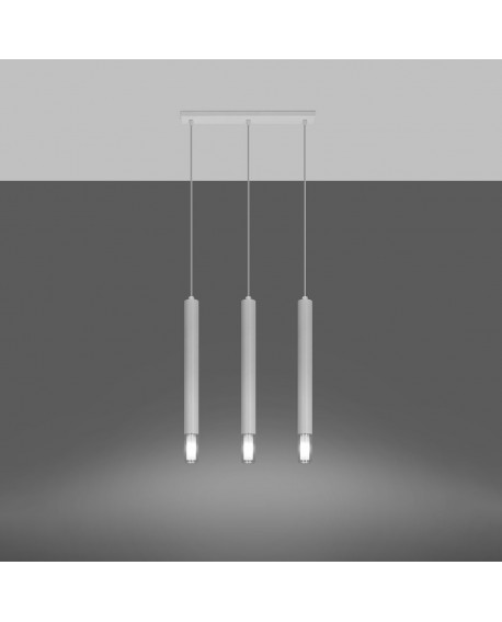Lampa wisząca WEZYR 3 biała Sollux SL.0959