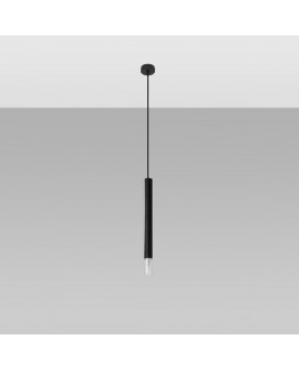 Lampa wisząca WEZYR 1 czarna Sollux SL.0960