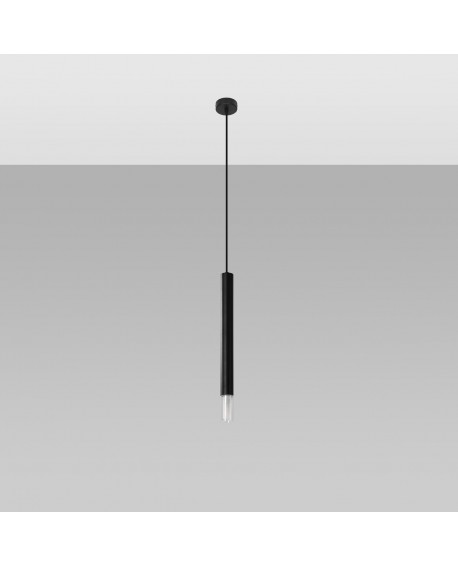 Lampa wisząca WEZYR 1 czarna Sollux SL.0960