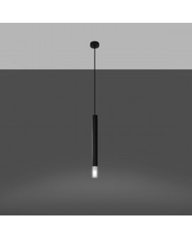 Lampa wisząca WEZYR 1 czarna Sollux SL.0960