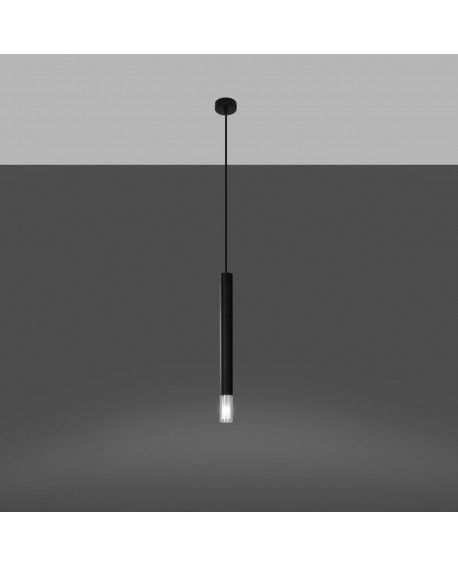 Lampa wisząca WEZYR 1 czarna Sollux SL.0960