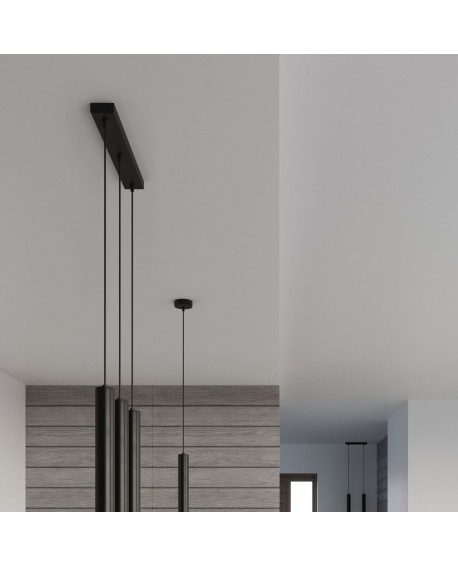 Lampa wisząca WEZYR 2 czarna Sollux SL.0961