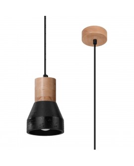 Lampa wisząca QUBIC czarna Sollux SL.0963