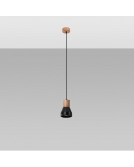 Lampa wisząca QUBIC czarna Sollux SL.0963