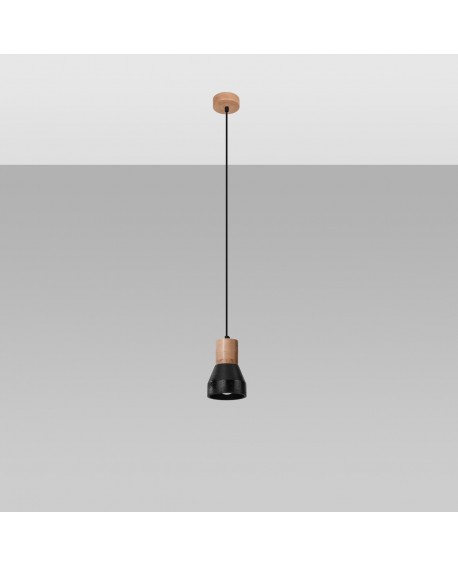Lampa wisząca QUBIC czarna Sollux SL.0963