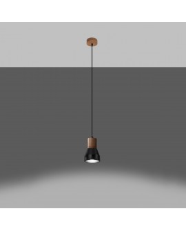 Lampa wisząca QUBIC czarna Sollux SL.0963