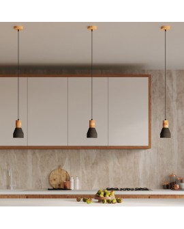 Lampa wisząca QUBIC czarna Sollux SL.0963