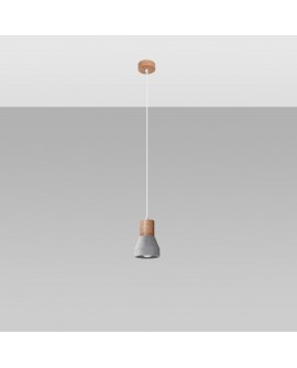 Lampa wisząca QUBIC szara Sollux SL.0964