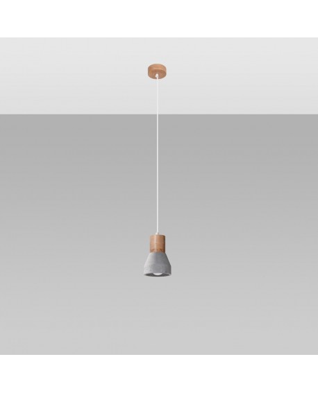 Lampa wisząca QUBIC szara Sollux SL.0964