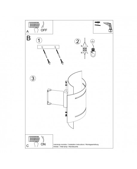 Kinkiet HESTIA biały Sollux SL.0980