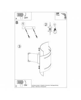 Kinkiet HESTIA czarny Sollux SL.0981