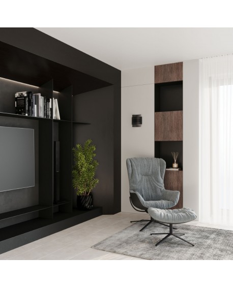 Kinkiet HESTIA czarny Sollux SL.0981