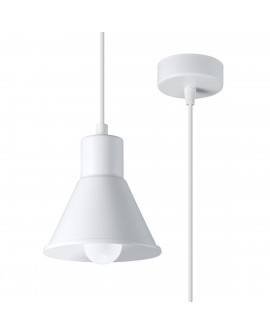 Lampa wisząca TALEJA 1 biała E27 Sollux SL.0983