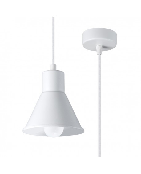 Lampa wisząca TALEJA 1 biała E27 Sollux SL.0983