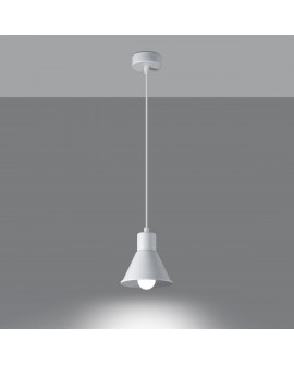 Lampa wisząca TALEJA 1 biała E27 Sollux SL.0983