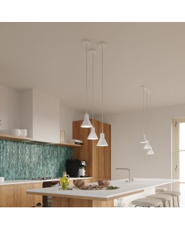 Lampa wisząca TALEJA 1 biała E27 Sollux SL.0983