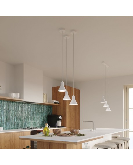 Lampa wisząca TALEJA 1 biała E27 Sollux SL.0983