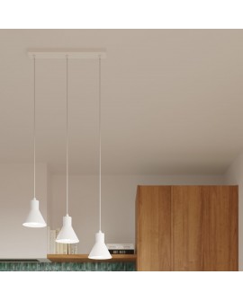Lampa wisząca TALEJA 1 biała E27 Sollux SL.0983