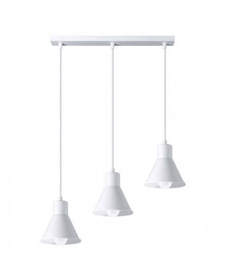 Lampa wisząca TALEJA 3 biała E27 Sollux SL.0984