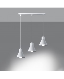 Lampa wisząca TALEJA 3 biała E27 Sollux SL.0984