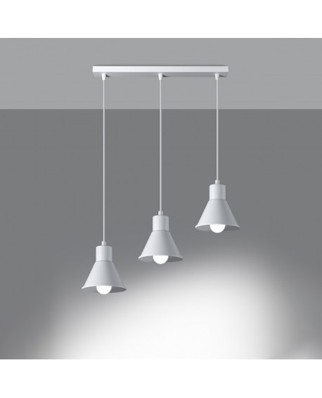 Lampa wisząca TALEJA 3 biała E27 Sollux SL.0984