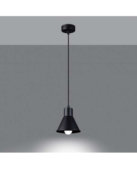 Lampa wisząca TALEJA 1 czarna E27 Sollux SL.0985