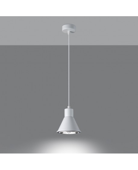 Lampa wisząca TAZILA 1 biała ES111 Sollux SL.0987