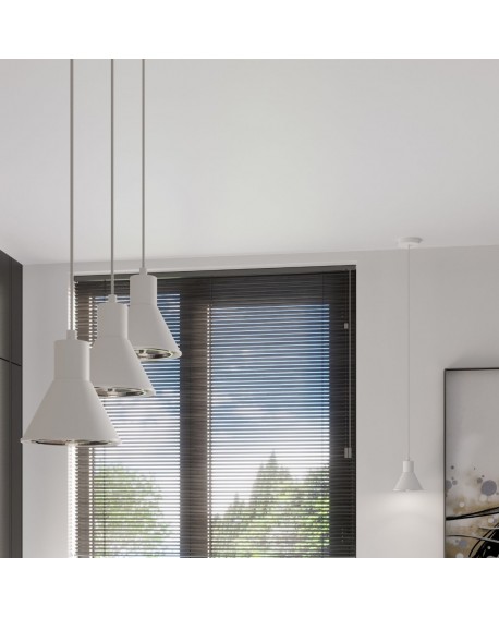 Lampa wisząca TAZILA 1 biała ES111 Sollux SL.0987