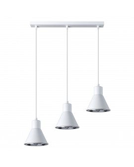 Lampa wisząca TAZILA 3 biała ES111 Sollux SL.0988