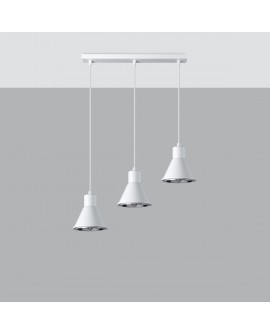 Lampa wisząca TAZILA 3 biała ES111 Sollux SL.0988
