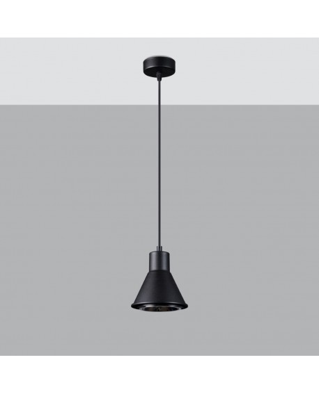 Lampa wisząca TAZILA 1 czarna ES111 Sollux SL.0989
