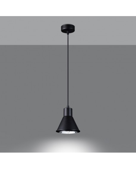 Lampa wisząca TAZILA 1 czarna ES111 Sollux SL.0989